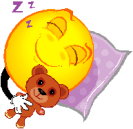 sleeping face with bear